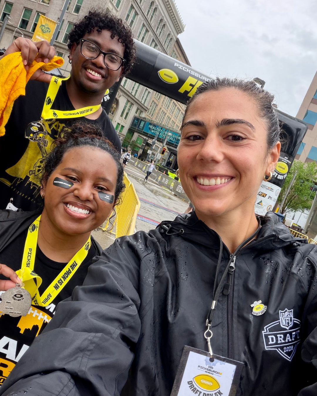 Students at the NFL Draft in Pittsburgh