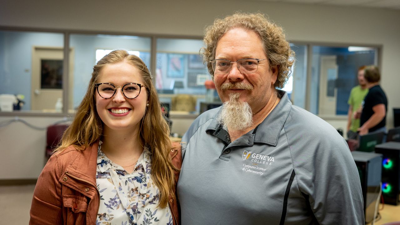 Lois with Dr. Gordon Richards